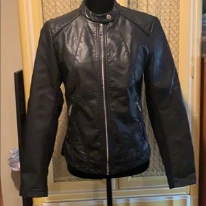 Faux leather jacket